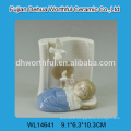 2015 best selling white porcelain baby crafts in cradles